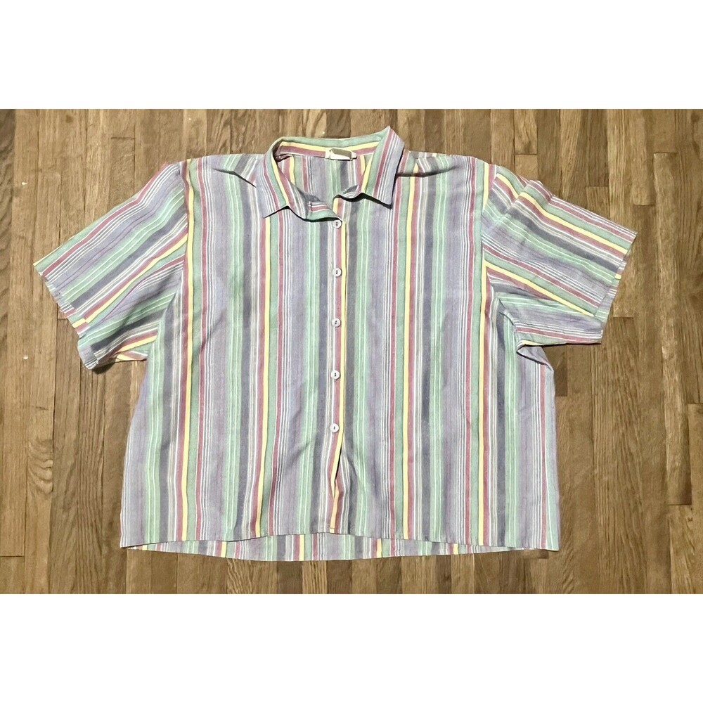 Vintage D. K. Gold By Donnkenny Shirt Women’s Size 22W 1X 1980s